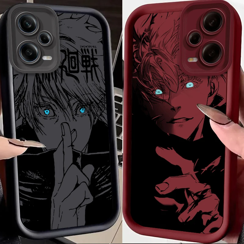 Funda de teléfono Satoru Gojo Jujutsu Kaisen Comic Eye Ladder para Xiaomi Redmi Note 13 12 12C 11 11S 10 10C 10A 9C 9A Pro 5G