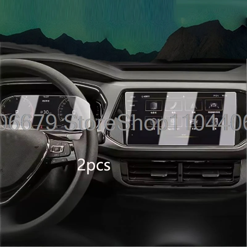 

Защитная пленка из закаленного стекла для экрана GPS-навигатора Volkswagen T-CROSS 2020-2023, наклейка на приборную панель, аксессуары