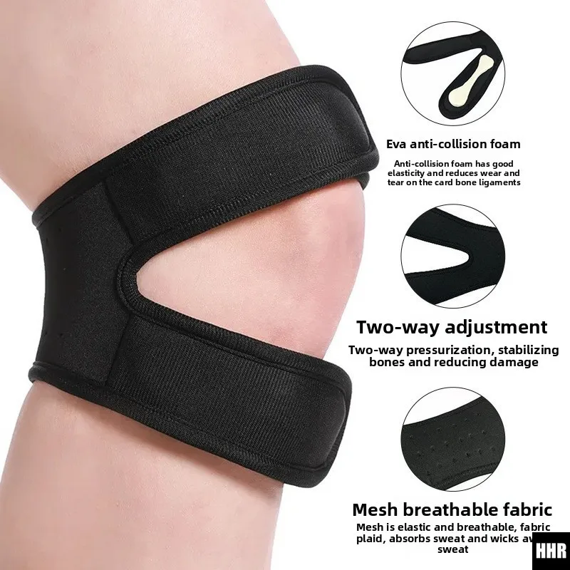 Patellar Tendon Knee Strap Brace, Adjustable Shock Absorbing Compression Pad for Basketball, Joint Pain Relief