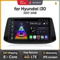 Junsun AI Android 13 Wireless CarPlay Auto Car Radio For Hyundai i30 2017-2018 Intelligent System Multimedia GPS 4G DSP RDS