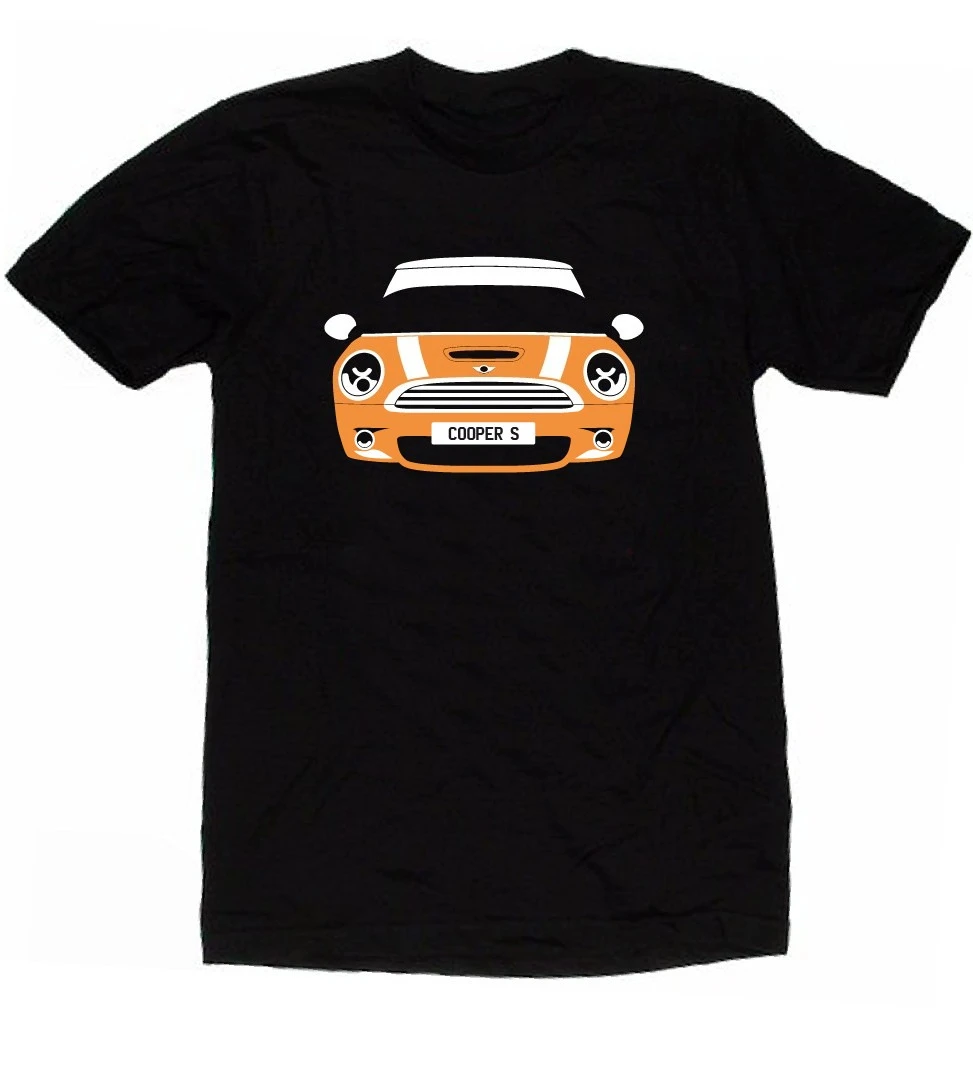 

BMW Personalized MINI Comfortable Cotton Printed T-shirt High-quality Round Neck Casual Men's and Women's Short-sleeved Top
