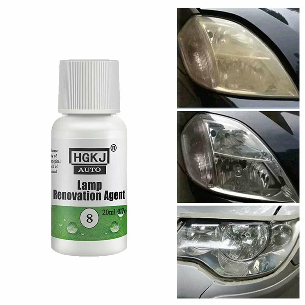 20ml HGKJ 8 S Car Headlight Restoration Polishing Kits Auto Headlight Polishing Headlamp Polish Restoration Renovation Liquid