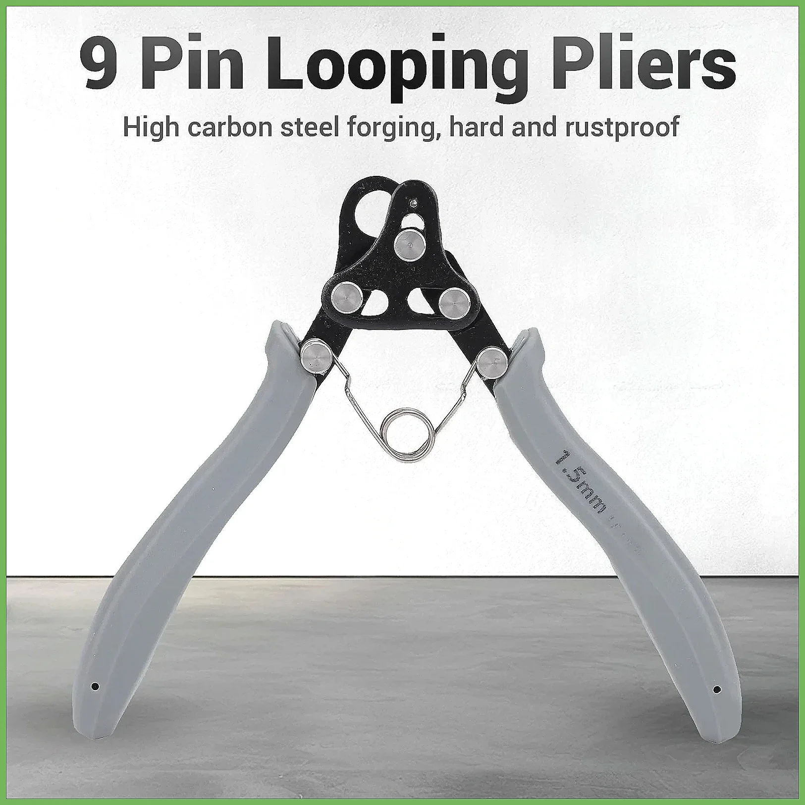 One Step Looper Pliers Tool for Jewelry Making 18-26g Craft Wire Gold Silver Copper Iron Coils Gray Handle DIY Wrapping view 4