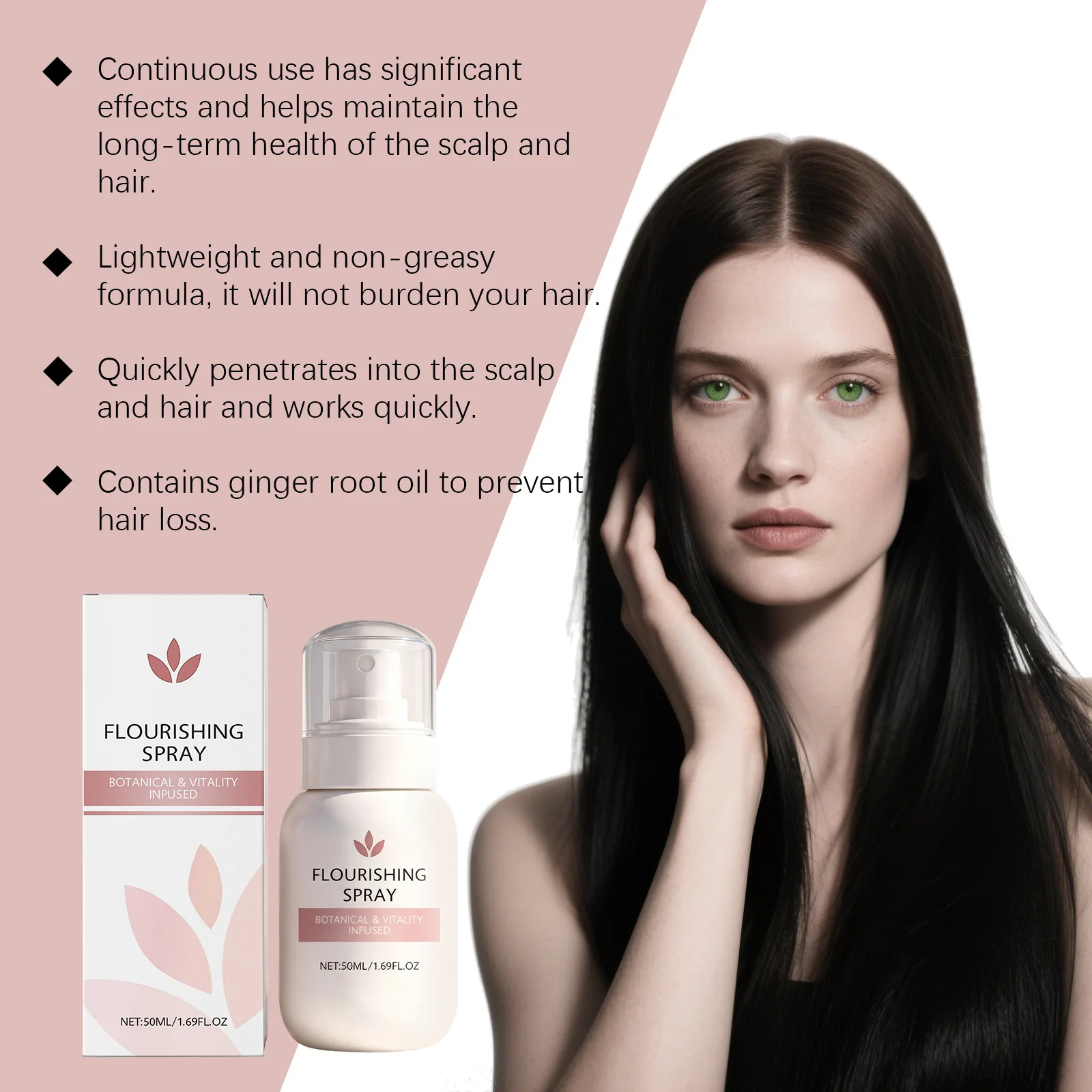 مزدهر رذاذ الشعر البيوتين الكافيين تعزيز علاجات الشعر لتحفيز نمو الشعر التالف منتجات مكافحة تساقط الشعر #6