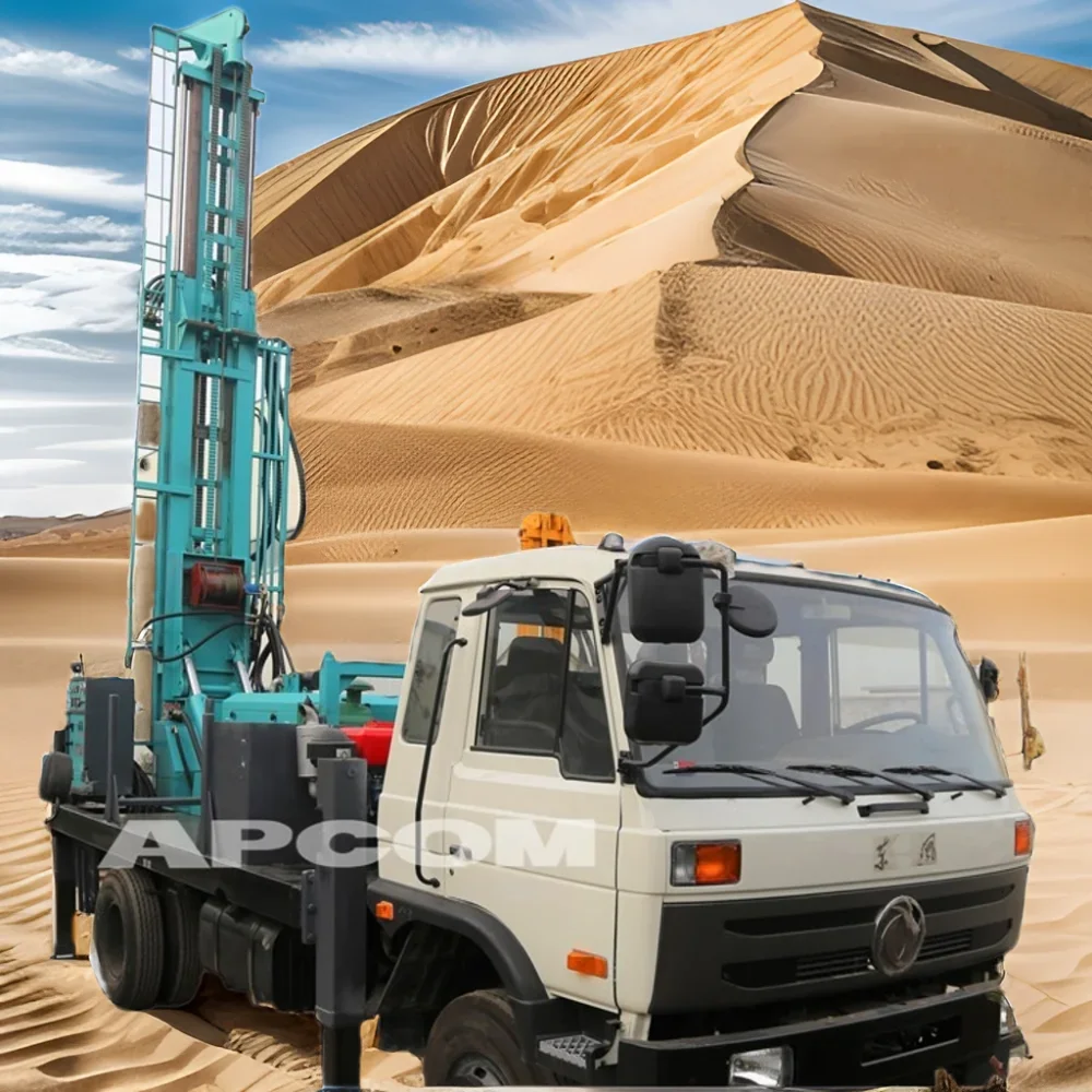 APCOM 400m 600m Truck mounted drillingrig bore hole borehole water well drilling rig for sale