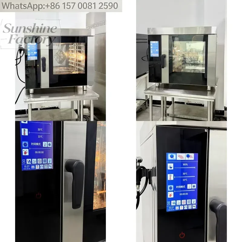Combi Steam Oven with Advanced Smart Touchscreen Panel,Multi-Function for Commercial and Home Use, Steam,Rehea for