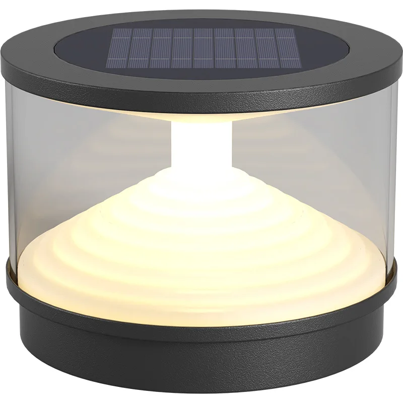 

Modern stigma lamp solar garden lamp villa gate stainless steel park landscape