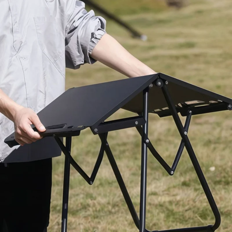 طاولة التخييم طاولة التخييم في الهواء الطلق متعددة الوظائف طاولة قابلة للطي المحمولة نزهة الجدول العملي في الهواء الطلق توفير المساحة جديد