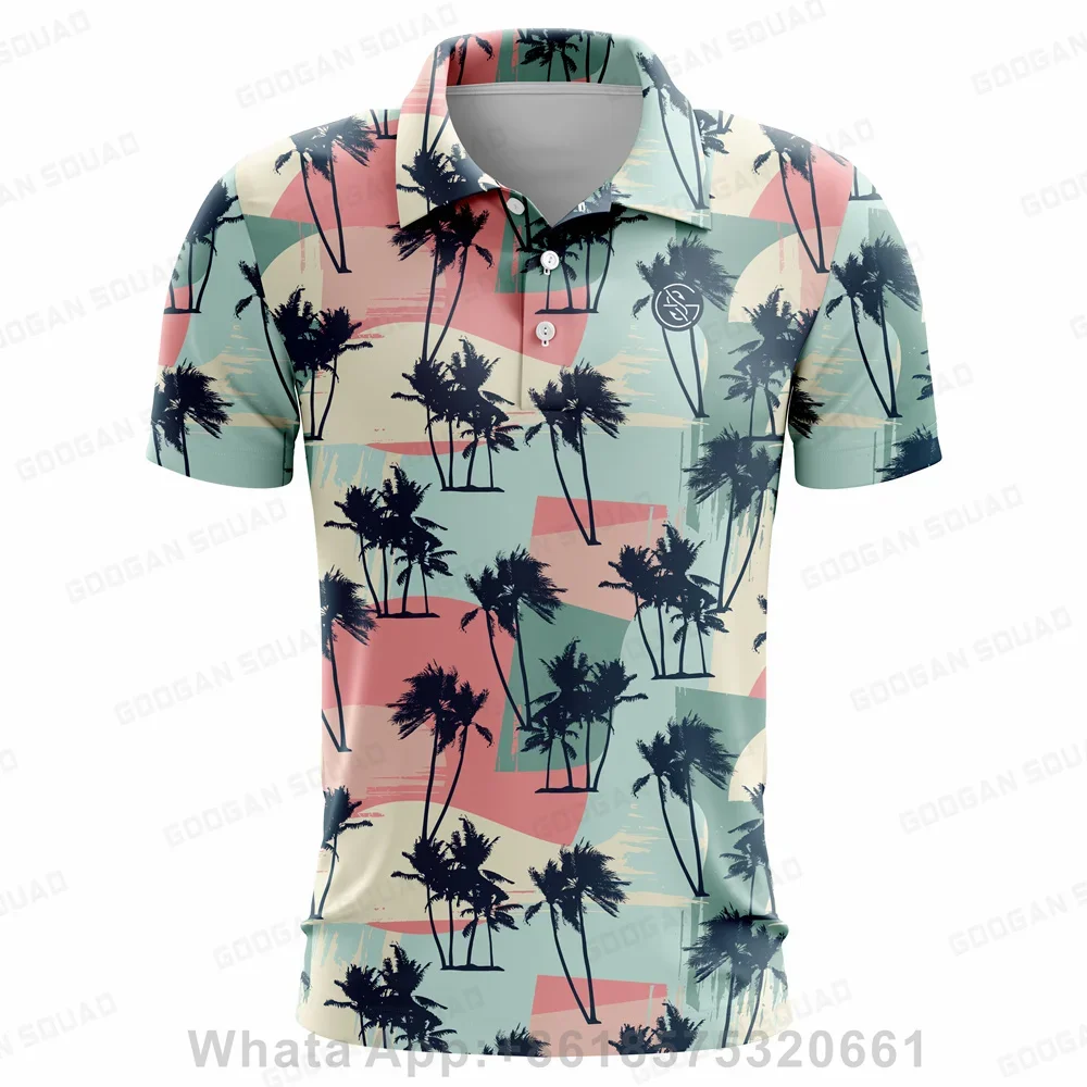 

Googan Squad Men's Outdoor Sports Polo Shirt Plus Size Short Sleeve Polo T-Shirt Fishing Golf Clothing Quick Dry Casual Tops