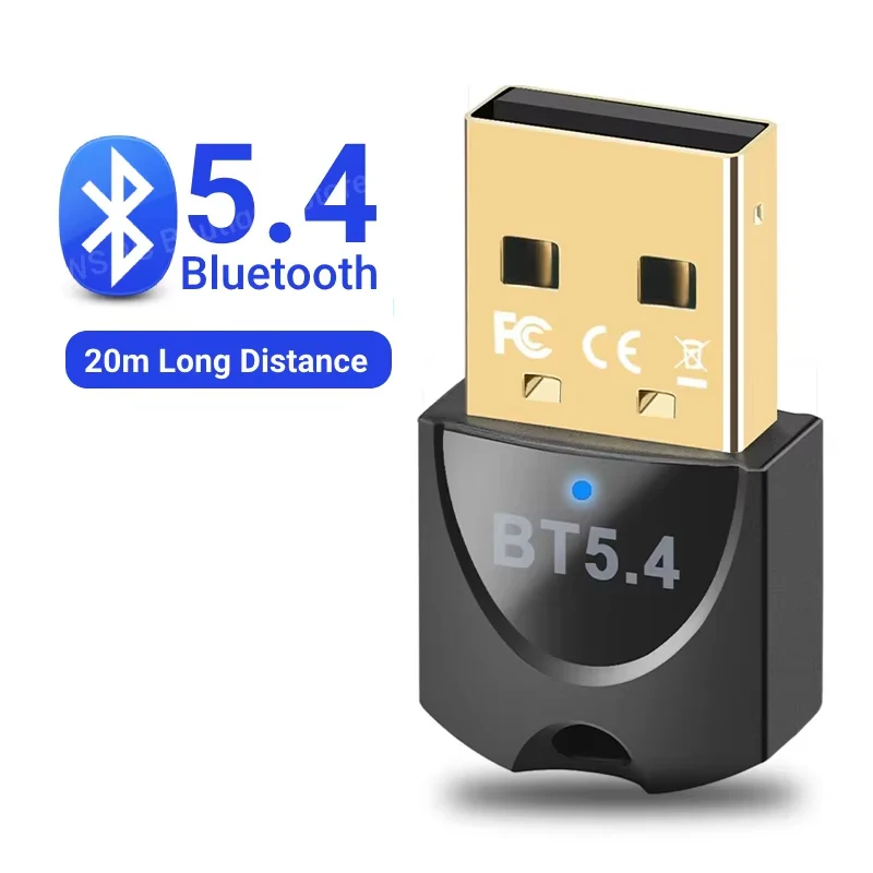 

KEBIDUMEI USB Wireless Bluetooth Adapter Bluetooth 5.4 Adapter for USB Transmitter Wireless Mouse Keyboard Music Audio Receiver