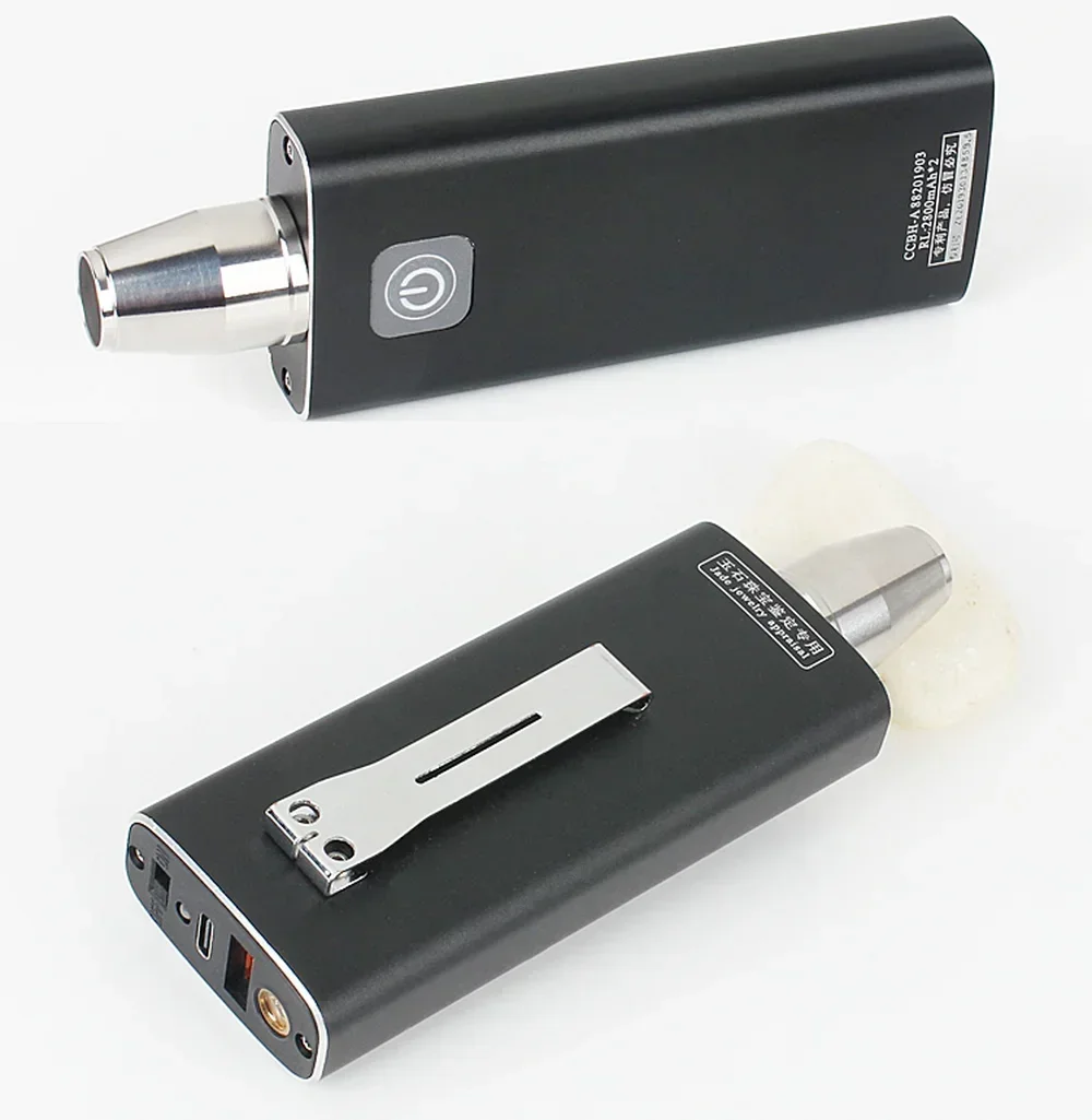 3 In 1 White Yellow UV 365nm Blacklight Power Bank LED Jade Flashlight Rechargeable Gem LED Torch