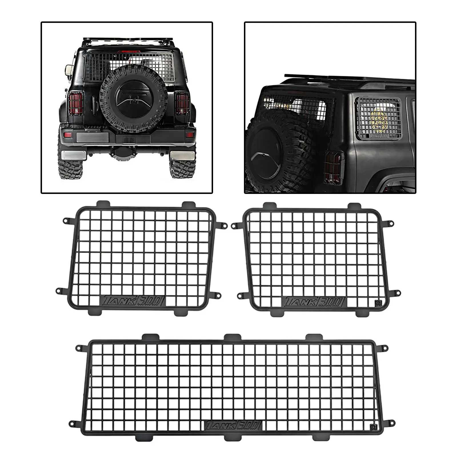 Piezas de actualización de coche RC, reemplazos DIY modificación km1 Tank 300