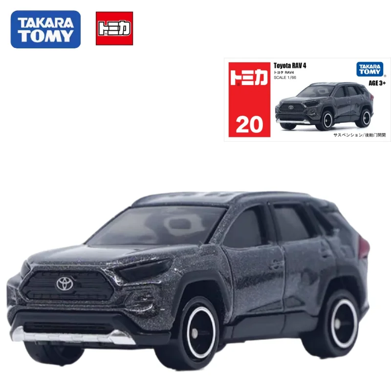 

TOMICA 20, внедорожник Toyota RAV4, миниатюрная модель автомобиля из сплава, игрушка для мальчиков, коллекционное украшение для взрослых.