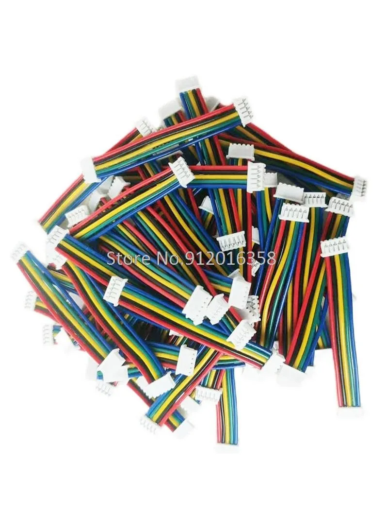 Złącze żeńskie-żeńskie podwójne 5CM 51021 JST 1.25 1.25MM 2P/3P/4P/5P/6 Pin z kablem płaskim 50MM 1007 28 AWG, złącza kablowe — zdjęcie 2