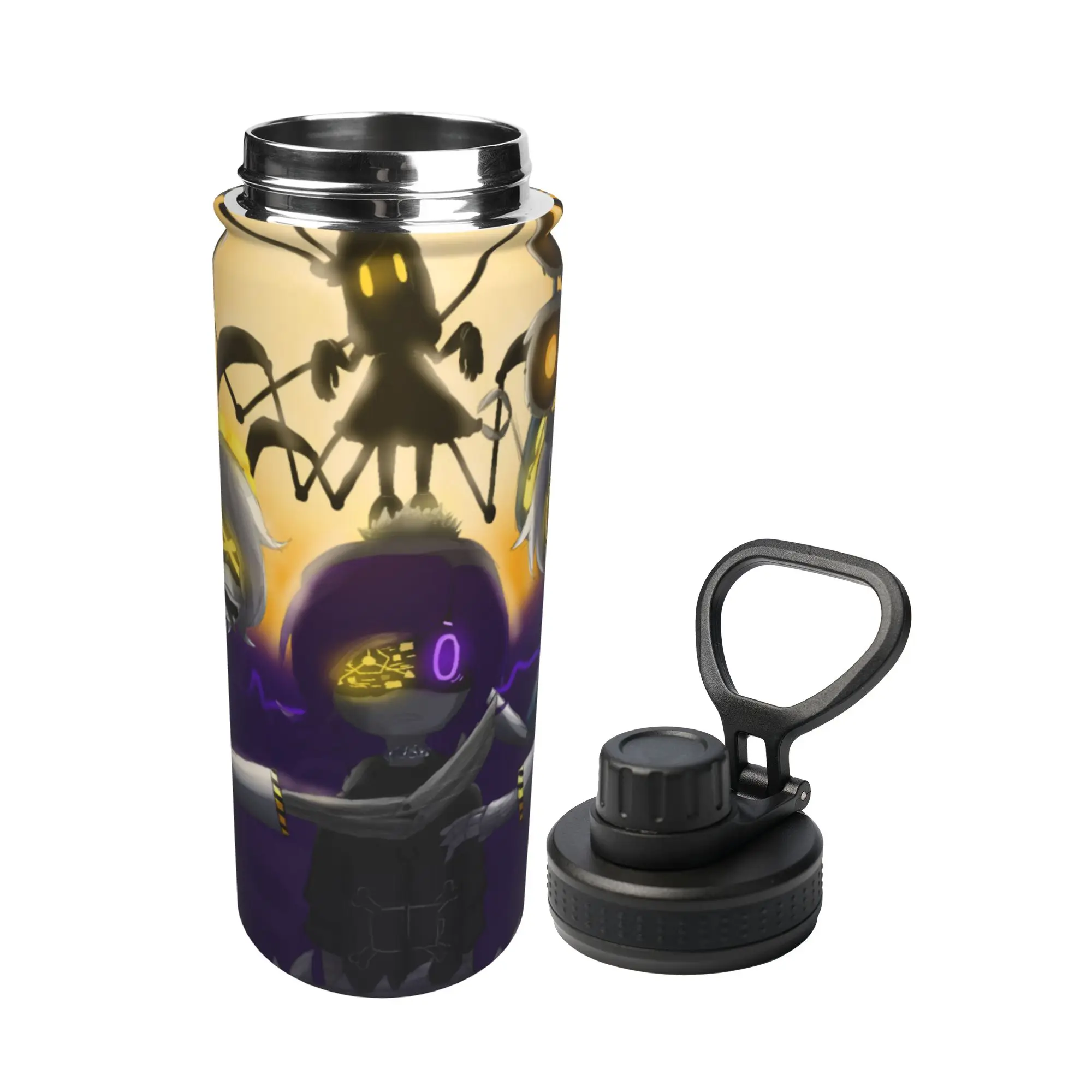 Uzi Doorman Murders Drones 18OZ Sports Insulated Kettle  Thermal Cup Stainless Steel Travel Outdoor Mugs Hot Cold Drink