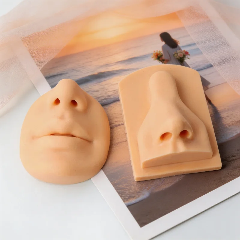 Human Body Model Silicone Eye Ear Nose Mouth Model Practice Body Jewelry Display Piercing Tool Earring Display Tool Home Decor