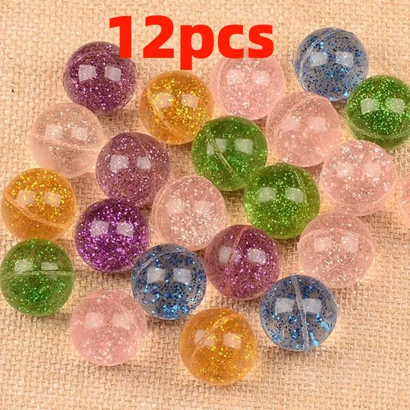 12 pçs 30mm glitter bola saltitante-crianças meninos meninas brinquedos balle rebondissante kinder spielzeug crianças bolas divertidas