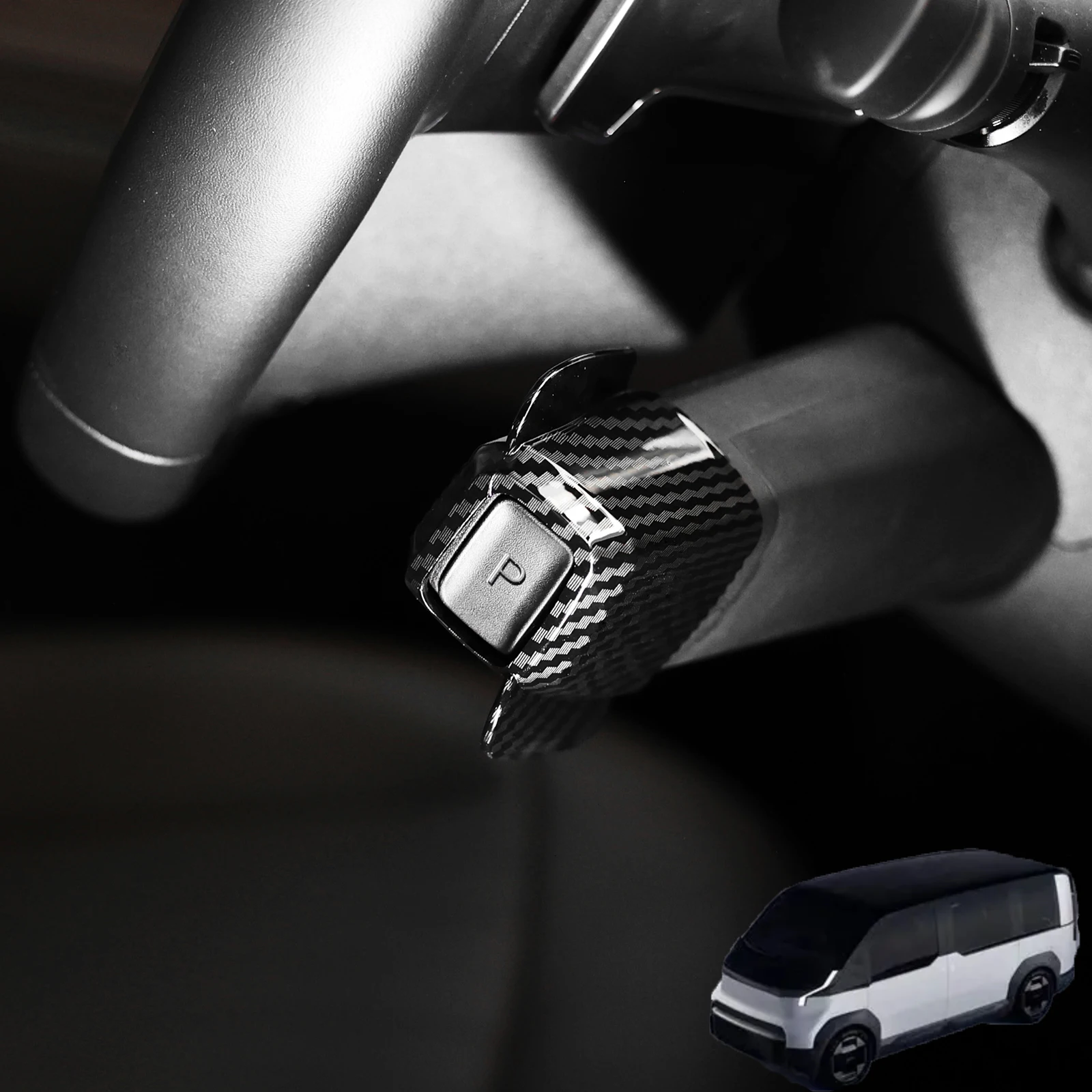 

Автомобильный ABS руль переключения передач, кнопка в сборе, накладка для Kia PV5 2026, аксессуары для интерьера