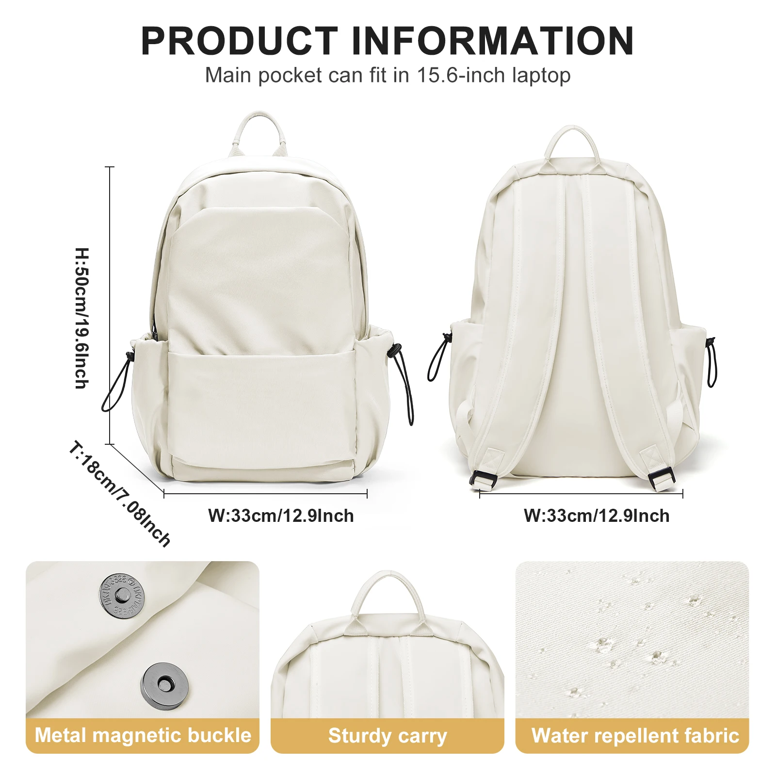 Women Laptop Backpacks Solid School Bag for Girls Teens Large Capacity Bookbags Trendy Ulzzang Harajuku Mochila Waterproof Bags