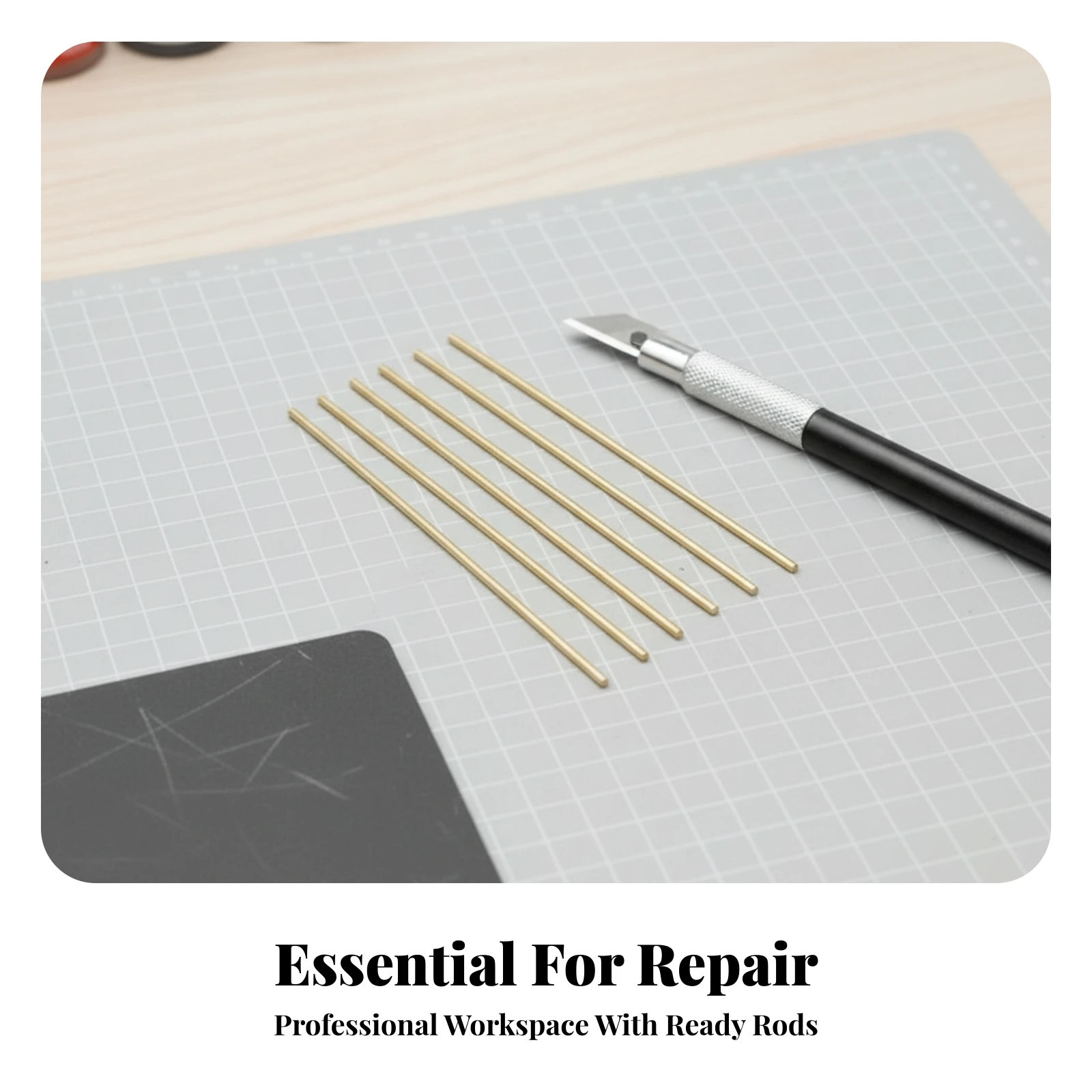 5 Pieces Model Repair Pins Sturdy Round Brass Rod Brass Round Rods Slim Hardware Precision for Hobbyists