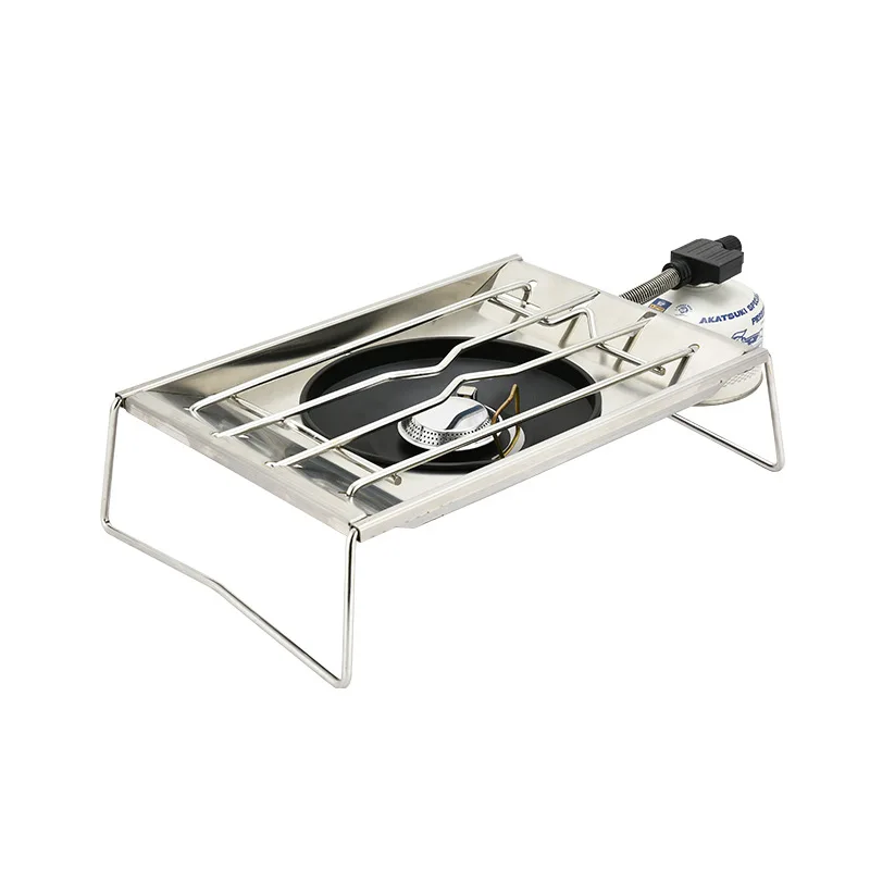 

Gas Flame Windproof Portable Stove Sinking Barbecue Table Embedded Dual purpose Stove