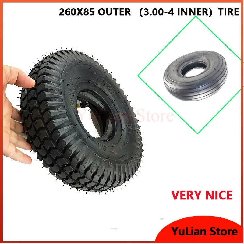 3.00-4 ( 260x85 ) tyres inner tube for Gas scooter bike wheelChair motorcycle 10''Electric Scooter Wheel tires