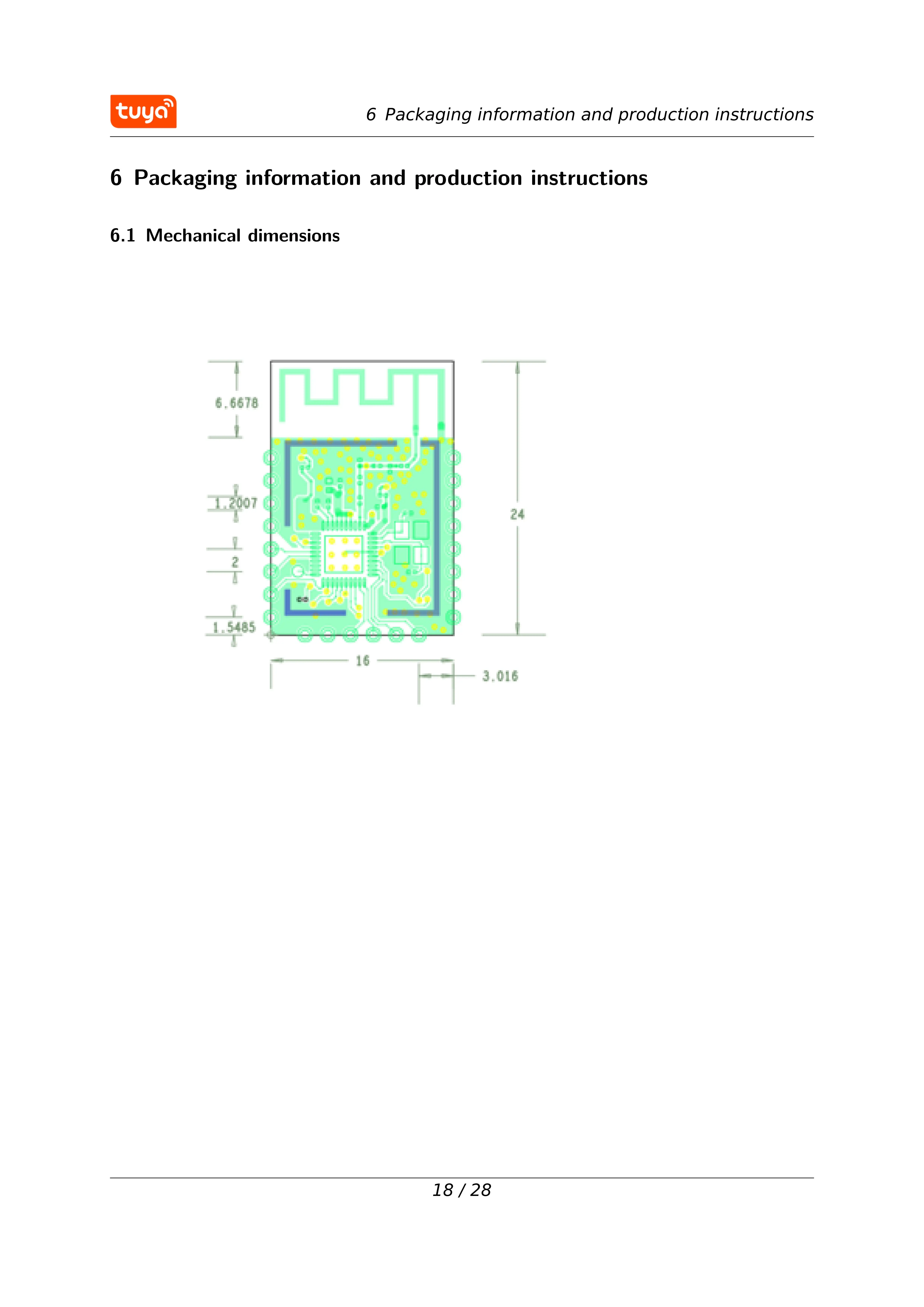 Tuya WBR3 Modul Wi-Fi/Bluetooth RTL8720CF Chip Low Power Embedded wbr3 Serielles Übertragungsmodul – Detail 20