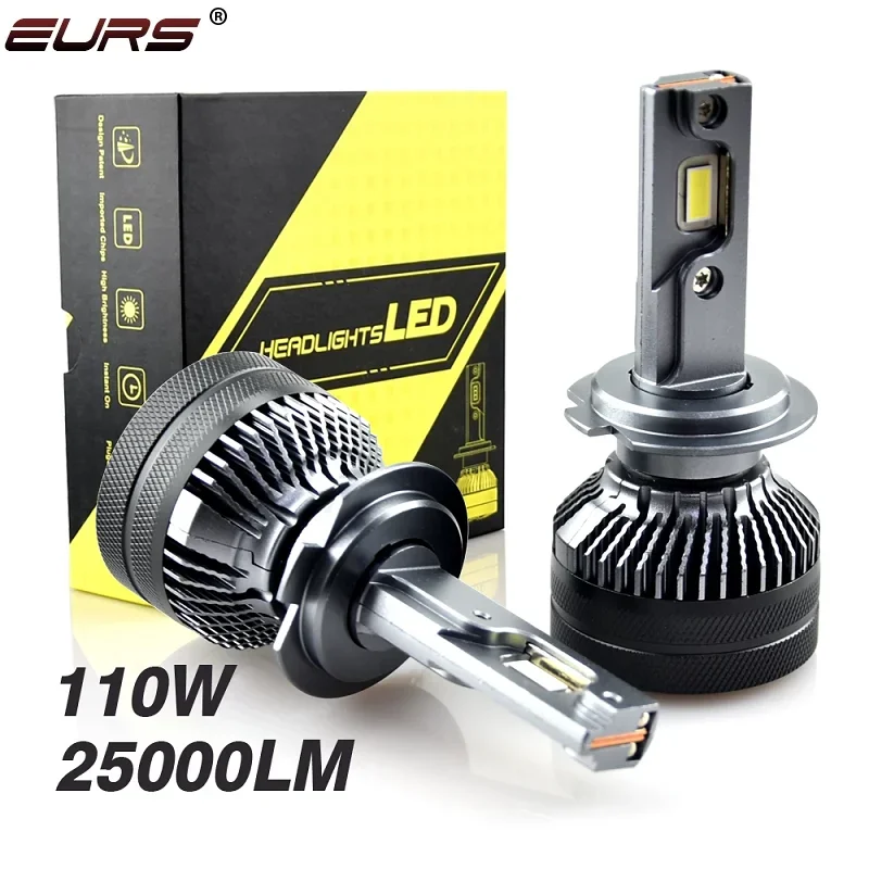 

Car Headlight CSP 25000LM 110W H4 LED H7 Canbus H1 H3 H8 H9 H11 9005 9006 HB3 HB4 6000K Car Auto Headlamp Led Lights For Car 12V