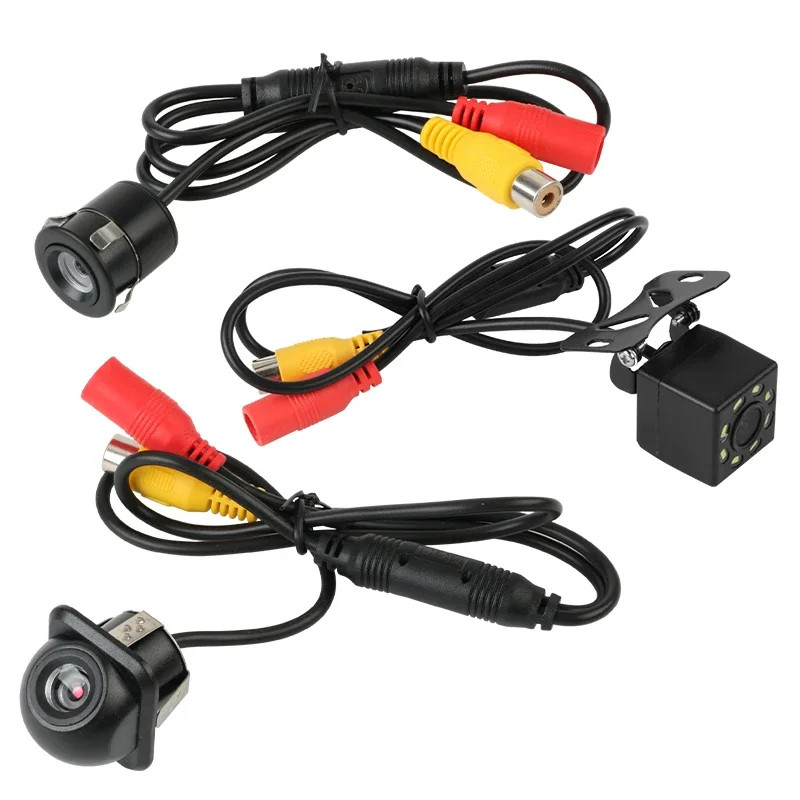 Jansite Car Front Rear View Camera LED Light Night Vision Reversing Universal Automatic Parking Monitor IP68 Waterproof HD Video