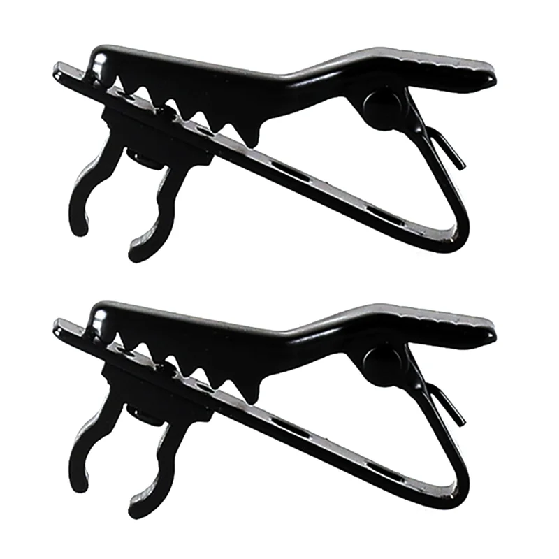 

A99E-Lapel Clamp Microphone Cable Holder Clasp Alligator Clip For Mic For Secure Placement For Improved Audio Recording