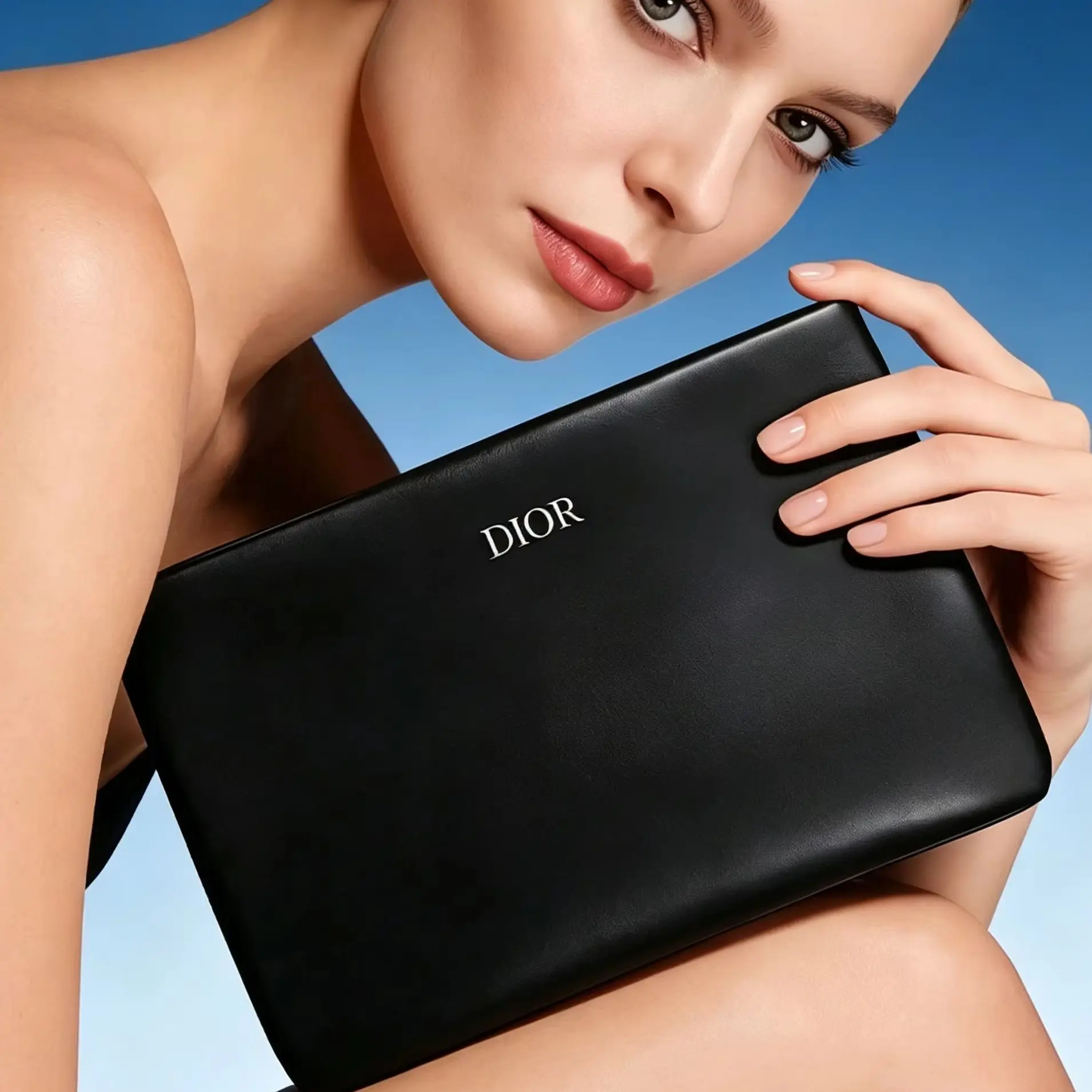 Dior’s Bag Unique Black Leather Handbag With Brand Logo Luxury Style Elegant Avant-Garde Matching For Daily Fashion Dinner Outin view 4