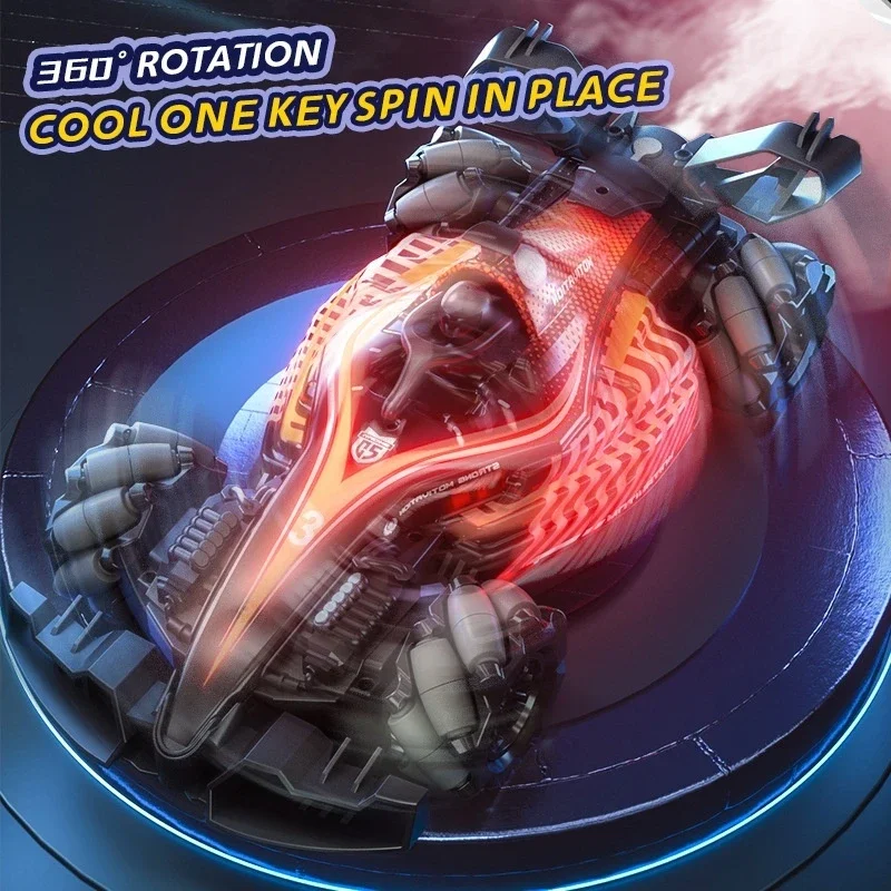 JJRC Nowy szybki napęd na cztery koła Drift Flail Race Symulacja Magic Spray Amortyzacja Stunt Samochód zdalnie sterowany Prezent dla dzieci