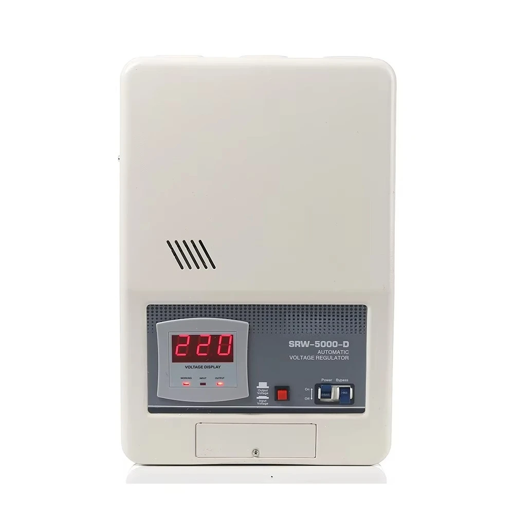 مصنع جدار جبل 5KVA التتابع 220 فولت مرحلة واحدة منظم تلقائي استقرار AVR السعر