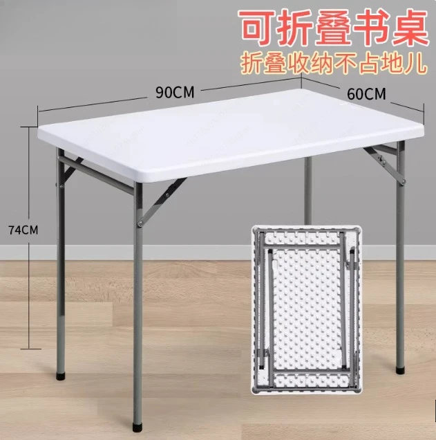 Space Saving Folding Table, Multi-Use for Dorm Study Dining, Portable Desk for Two Persons, Compact