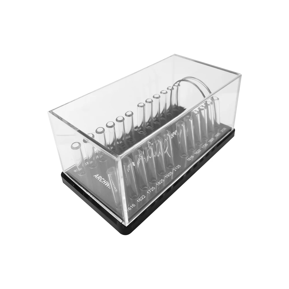 Dental Orthodontic Wire Holder Stand Dentistry Acrylic Ortho Arch Wires Organizer Container Dentist Archwire Storage Case Box