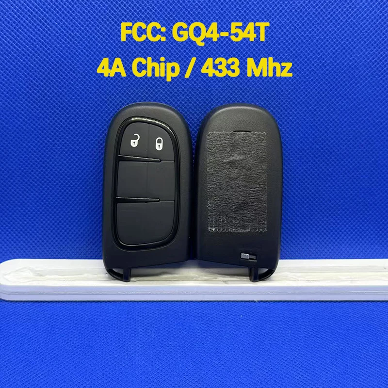CN086045 Оригинальный 2-кнопочный смарт-ключ дистанционного управления FCC GQ4-54T 4A чип 433 МГц Keyless Go для Jeep Cherokee AE AC AF AG AB 2014-2018