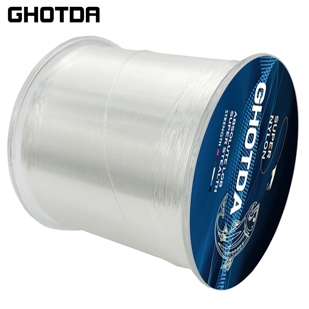 GHOTDA 500M Nylon Fishing Line Durable Monofilament Fishing Wire Rock Sea Fishing Line