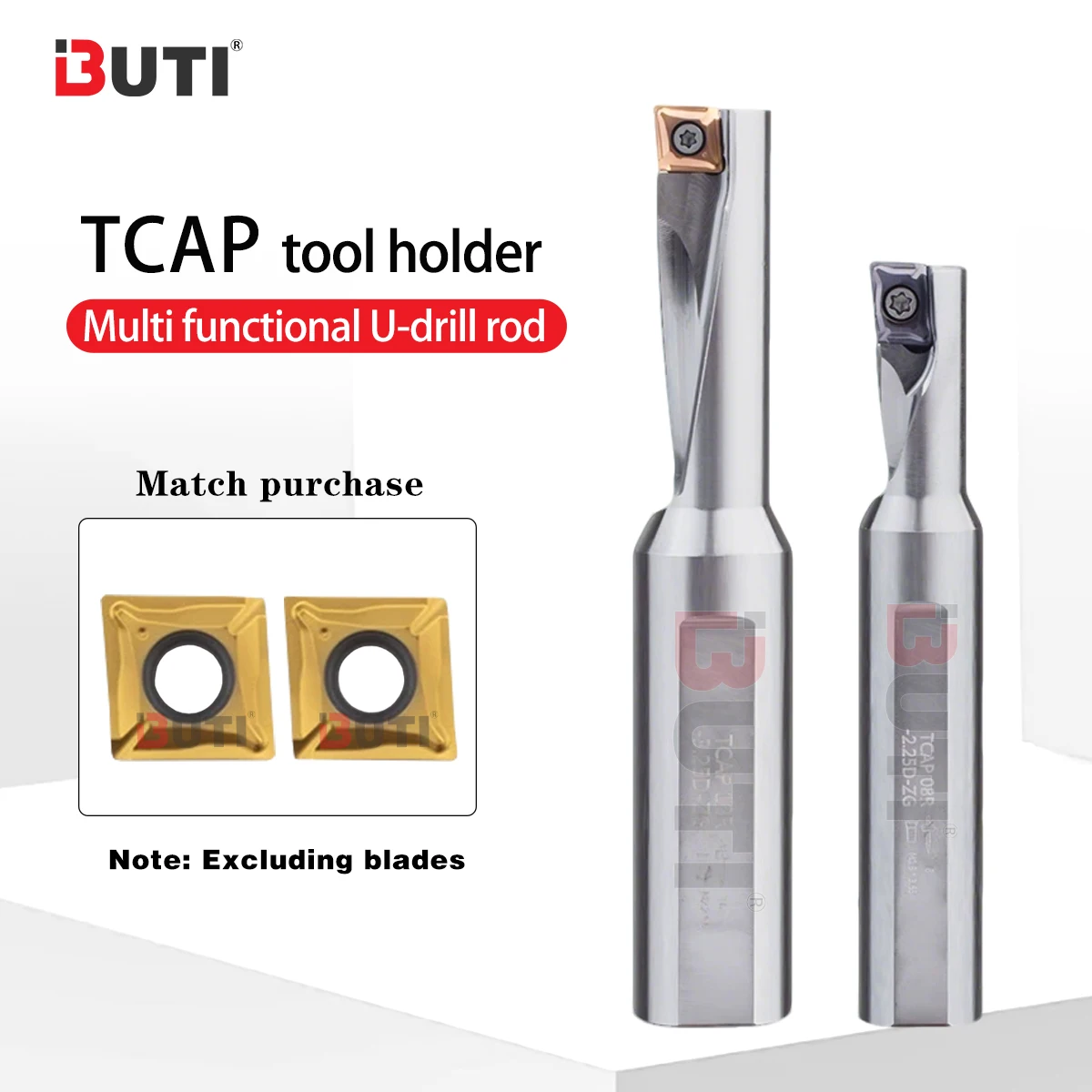

TCAP Multifunctional U-shaped Drill Bit Single Blade U-drill TCAP 08R 12R 20R 2.25D 3.25D Boring Drilling And Turning Integrated