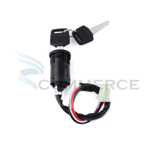 Interruptor de encendido ATV con llave y bloqueo para la mayoría de bicicletas Quad Dirt Bikes 50cc/70cc/110cc/125cc/150cc/250cc, motocicleta ATV Quad Dirt Bike