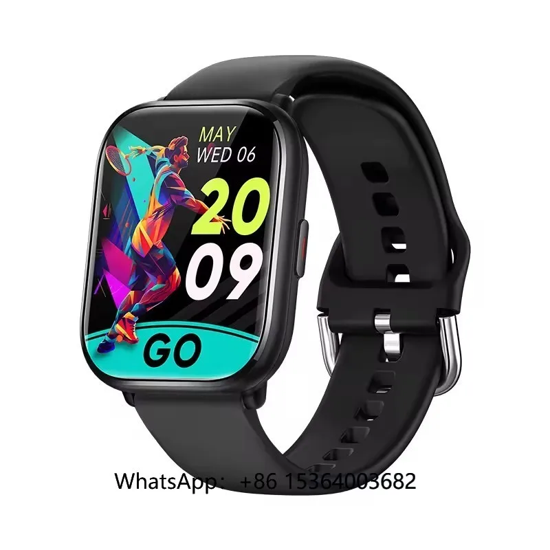 

KT73S 1.85 Inch Large TFT Display Sport Smart Watch BT Calling Heart Rate Blood Pressure Monitor Waterproof IP67 iOS Dafit