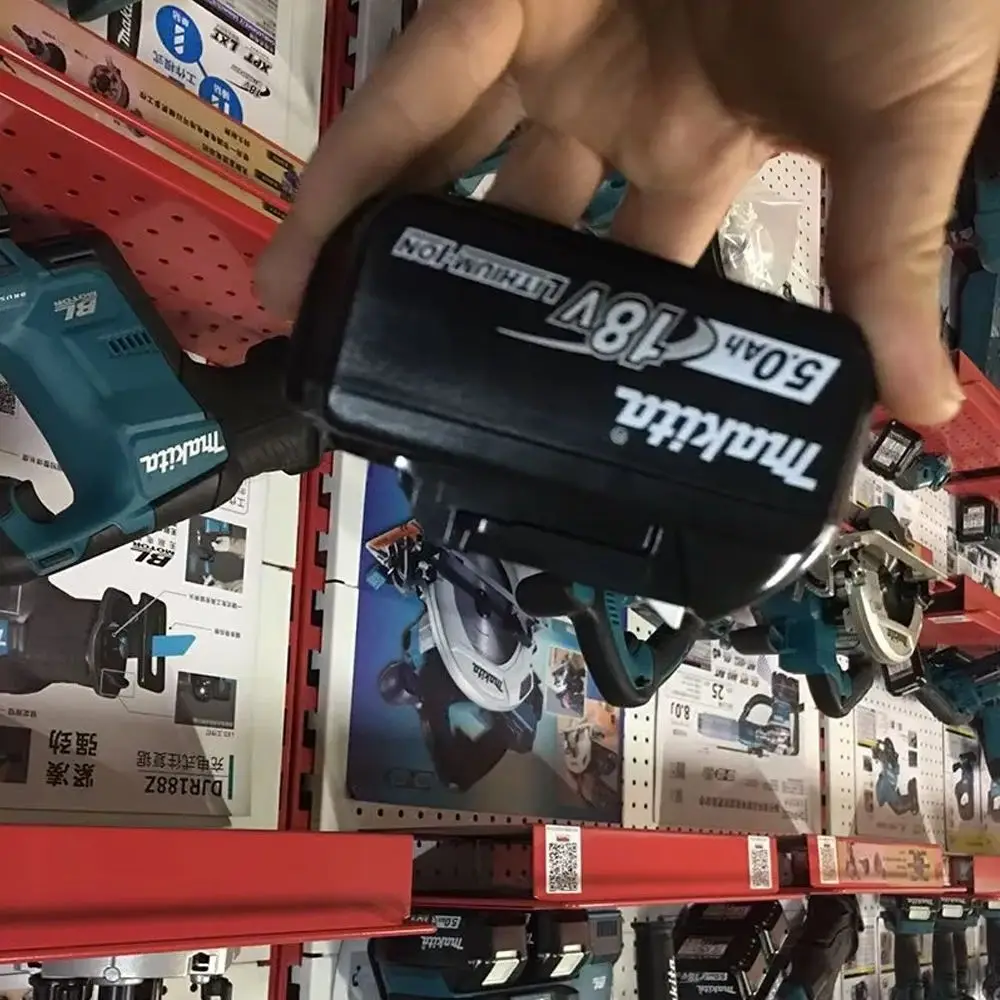 

100% Genuine Makita 18V 5Ah Rechargeable Battery for Makita Power Tools Li-ion Replacement 18v Battery+charger