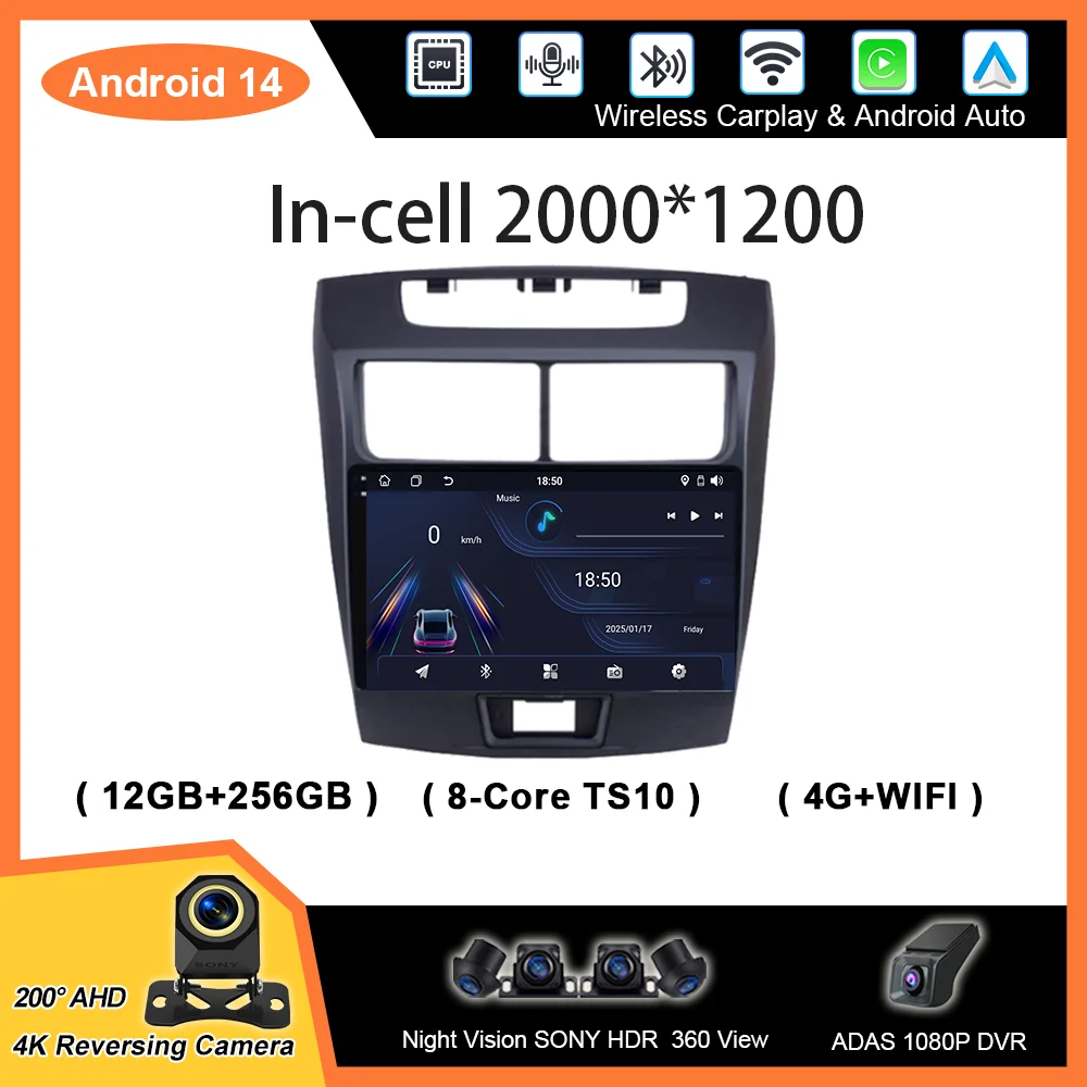 

Carplay Android Auto Car For Toyota Avanza 2010 2018 Multimidia Video Player QLED Screen 2din Stereo Head Unit GPS Navigation 4G