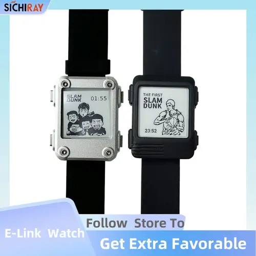 Imagen 1 del producto Reloj de código abierto con pantalla de tinta electrónica ESP32 p4 V2.0 ePaper Smartwatch DIY Dial con Bluetooth y WiFi programable para desarrolladores