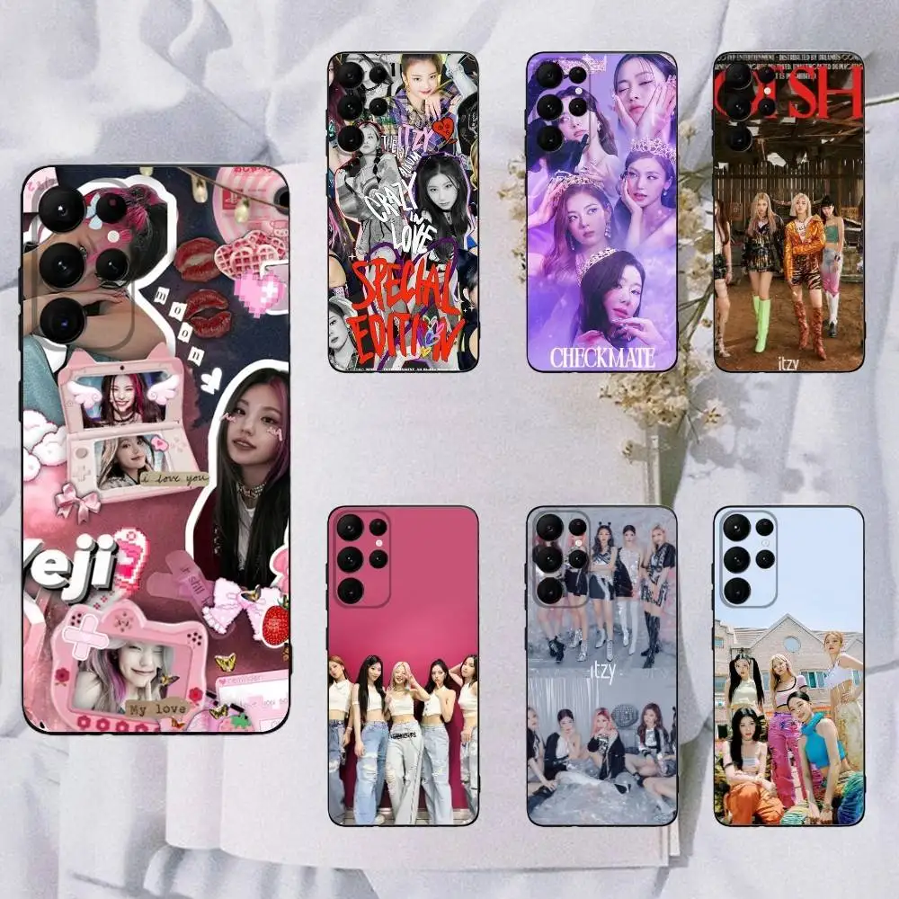 

Kpop Itzy-S Phone Case For Samsung Galaxy A13,A21s,A22,A31,A32,A52,A53,A71,A80,Soft Black Shell