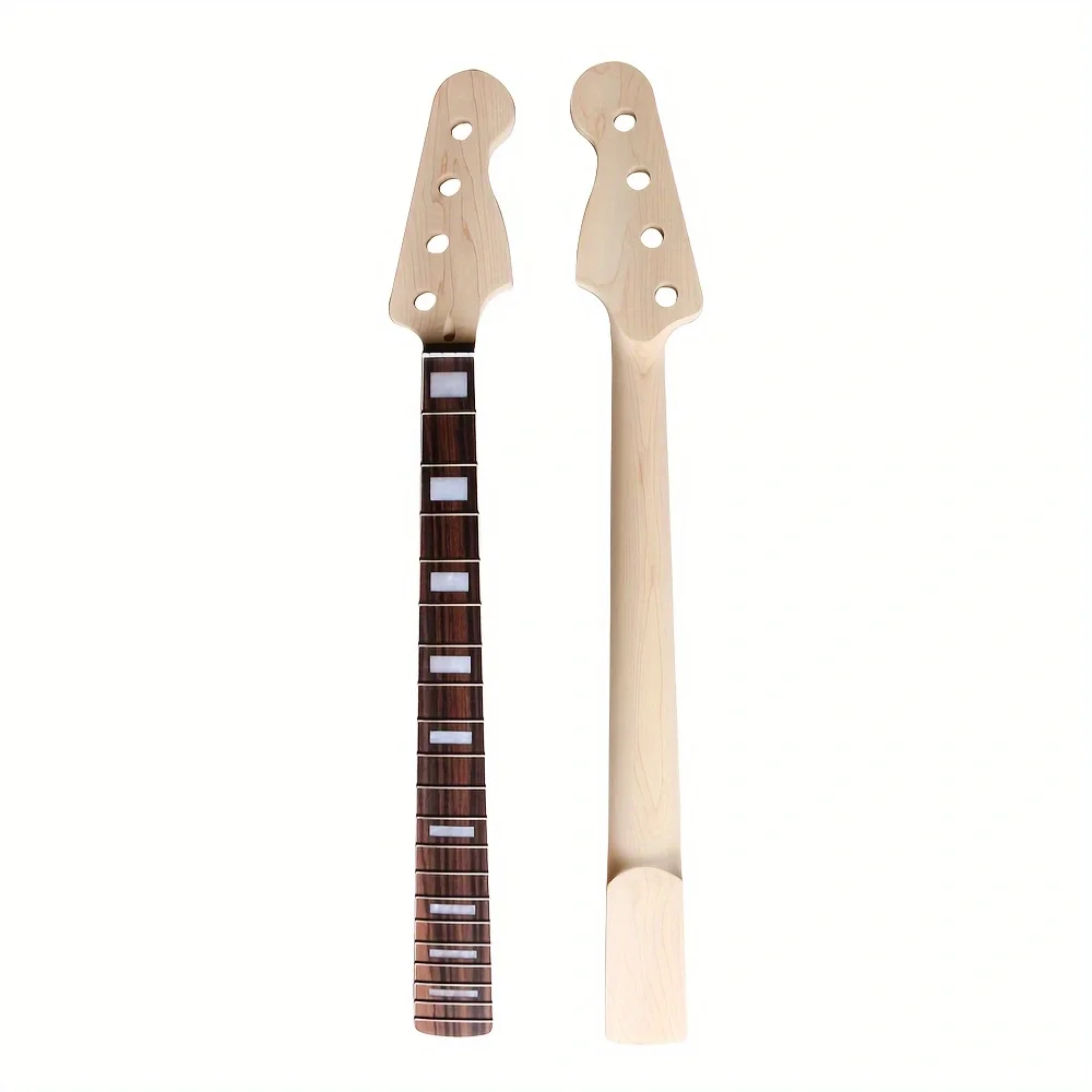 New Bass Guitar Neck 24Fret 30inch Maple Rosewood Fretboard Block Short Scale Bolt On Heel electric guitar parts