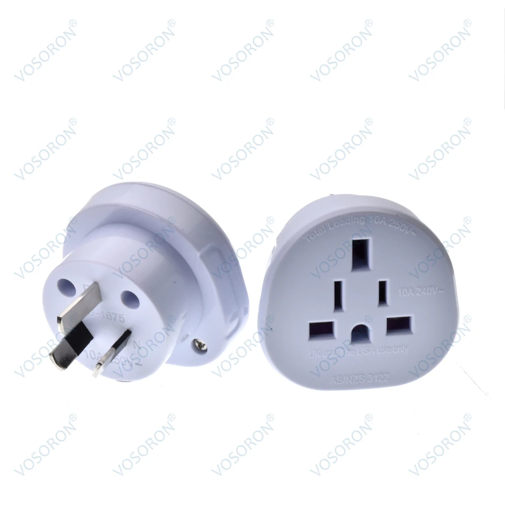 Universal 3Pin AU NZ Power Plug Adapter 3 pin New Zealand Australia Travel Plug US/UK/EU to AU/NZ Plug Converter