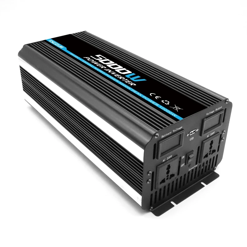 

3000W 5000w 6000W 12V/24V/48V Dc To Ac 110V/120V/220V/230V 50/60Hz OFF Grid Pure Sine Wave Inverters & Converters