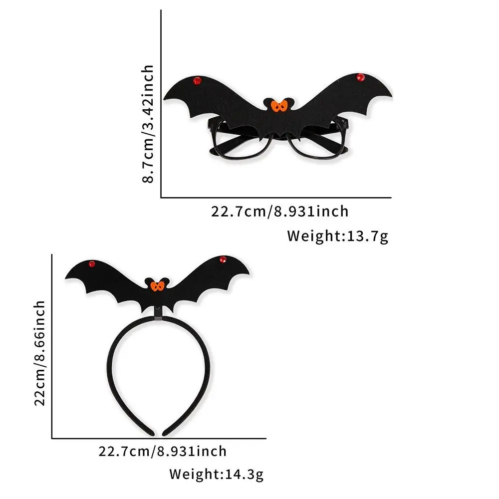 مضحك ورأى هالوين حزب عقال الخفافيش أغطية الرأس هالوين الخفافيش نظارات شبح عدم الانزلاق غطاء الرأس الشعر هوب الطرف #5