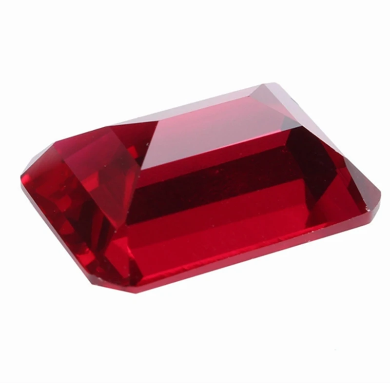 Natural Pigeon blood Ruby Pass UV Test Ruby 12x16mm 12.50 Cts Sri-Lanka VVS Emerald Cut pietra preziosa sciolta per perline di gioielli