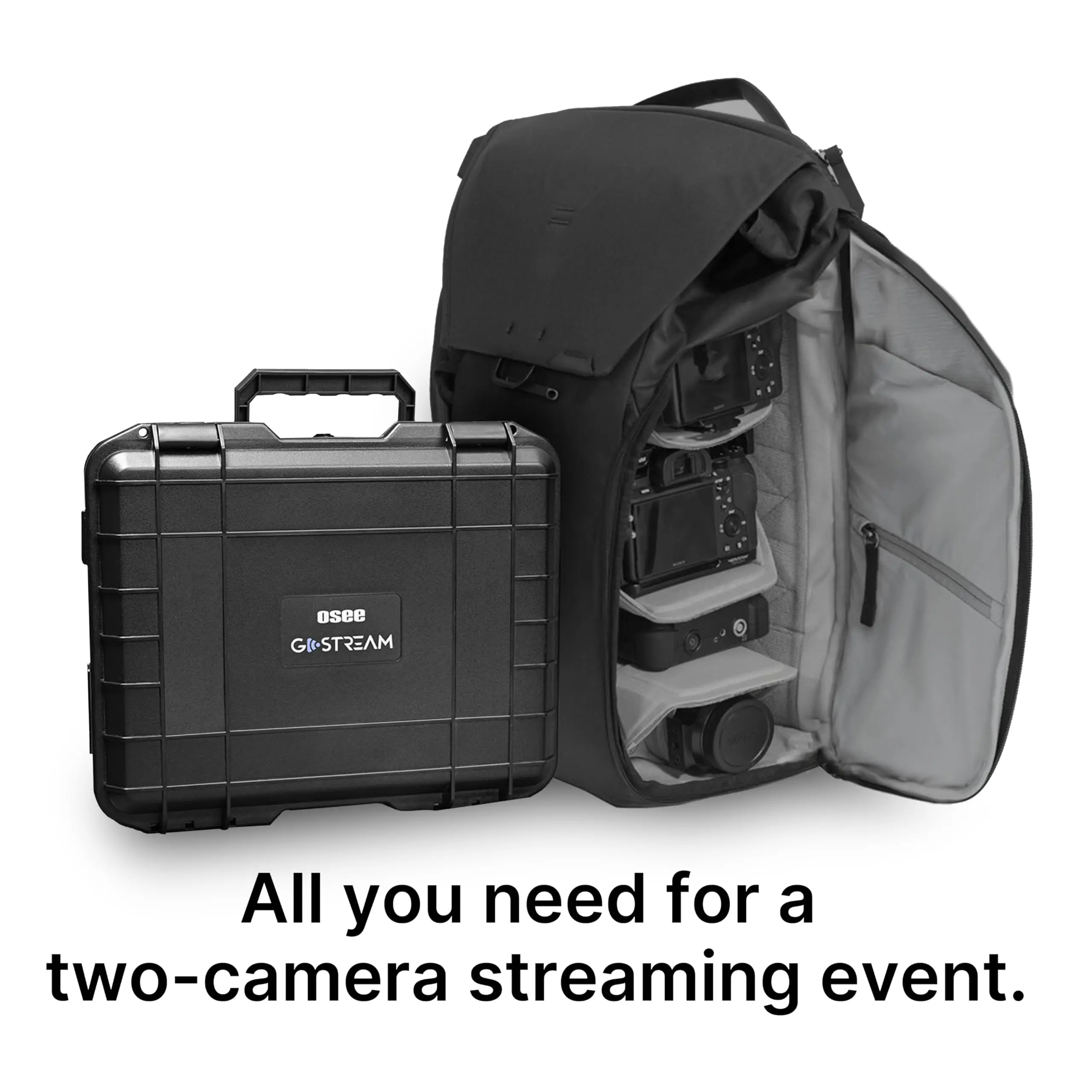 Osee GoStream-All-in-One Pro Deck, Live Streaming, Multi Camera, Mixer de Vídeo, Switcher, Gravador, Kit de Jogador, NDI, Atualizável